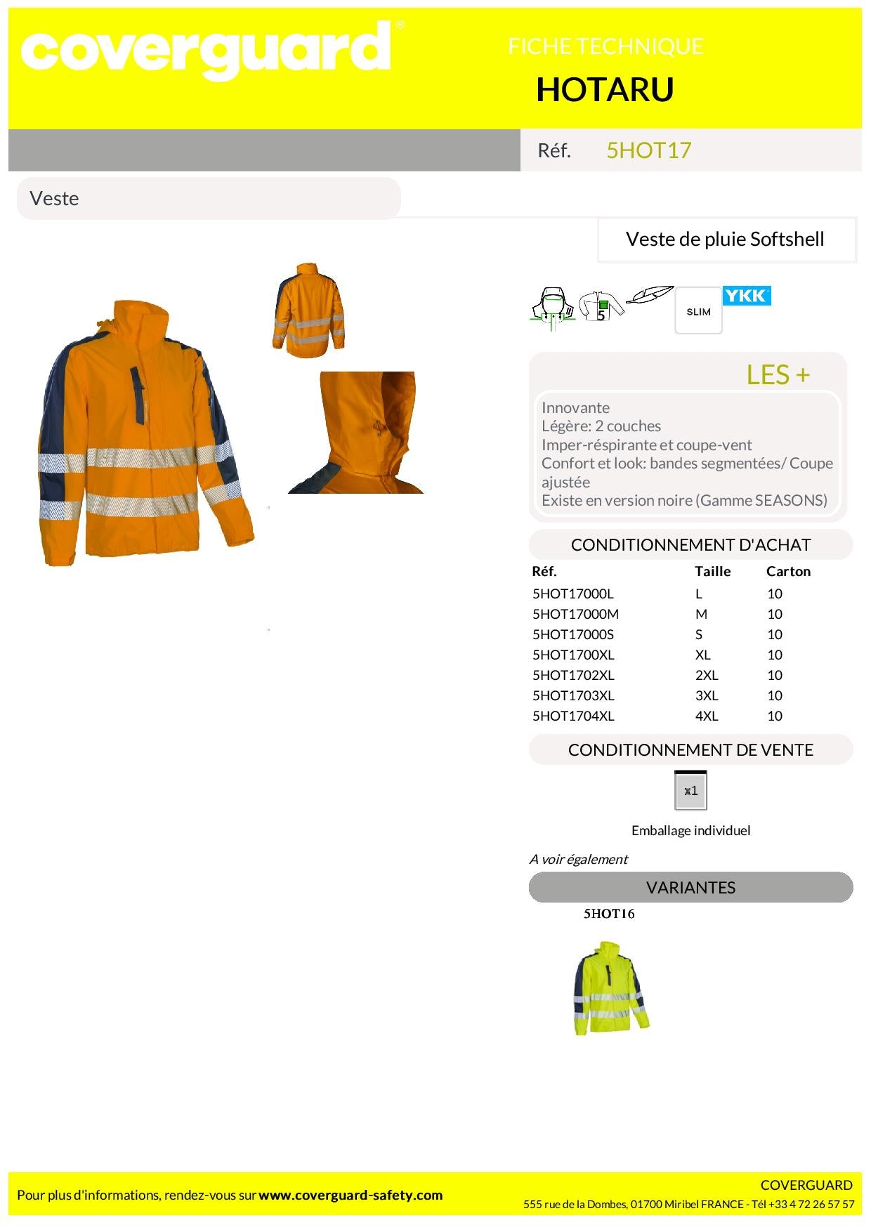 HOTARU Veste softshell