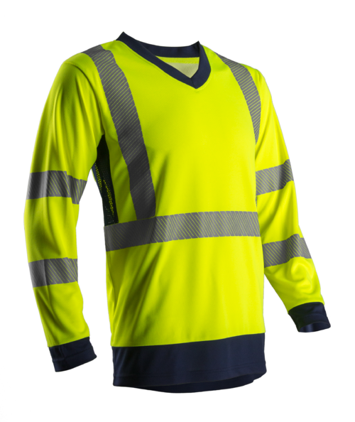 TEE SHIRT MANCHE LONGUE HV 100% POLYESTER 140G