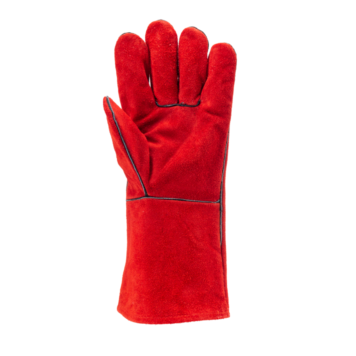 2631 Gants anti-chaleur crte vachette rouge doublé molleton Spécialités Soudure