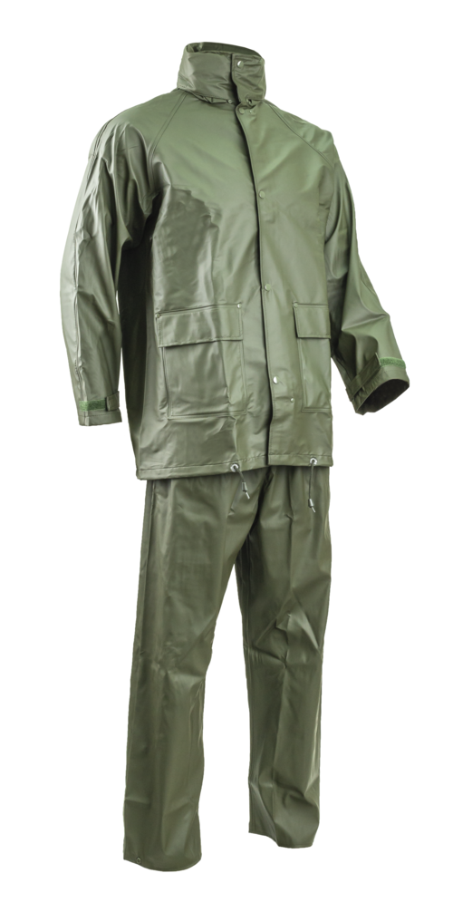 50801 ENSEMBLE DE PLUIE - PU SET - 100% PES ENDUIT PU 170G/M2 - VERT