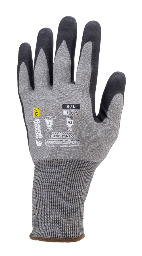 GANTS EUROCUT N303 CUT C. HPPE J18 NANO MOUSSE NITRILE