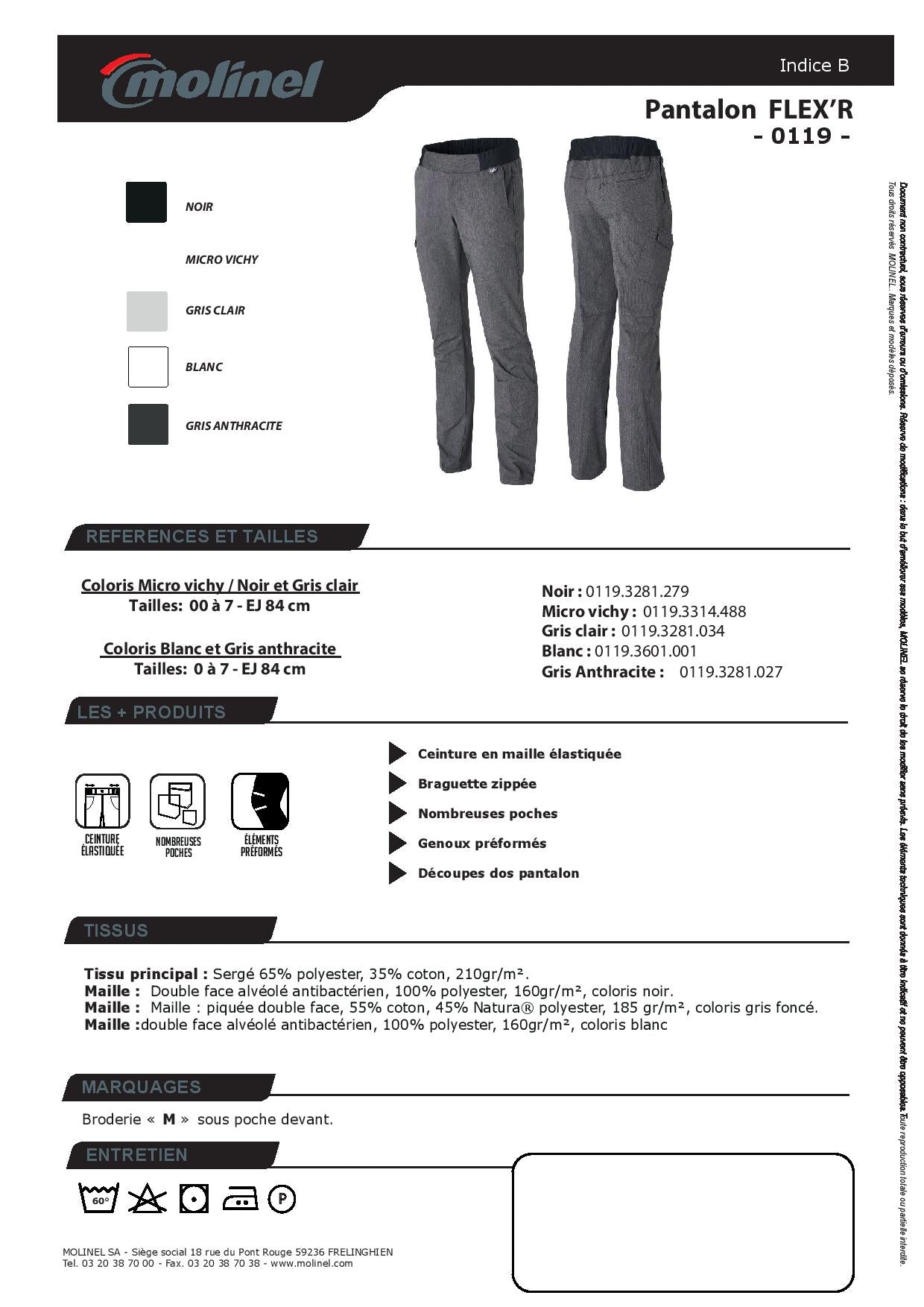 0119 Pantalon FLEX’R