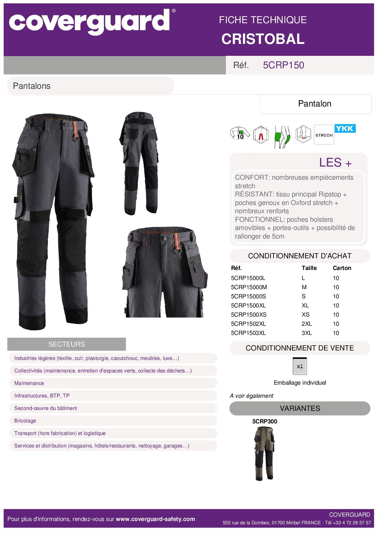 PANTALON CRISTOBAL COVERGUARD