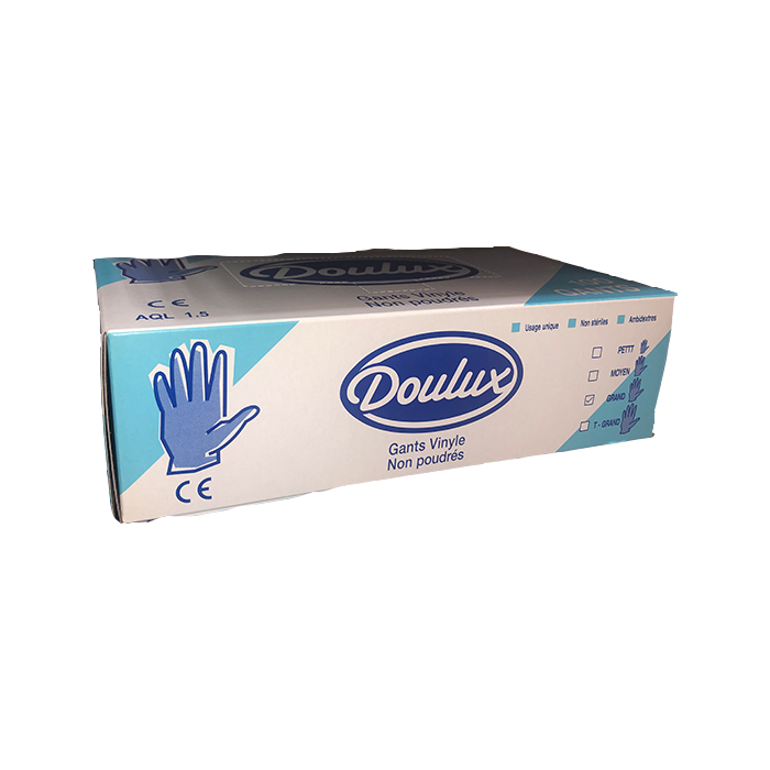 GANTS VINYLE NON POUDRES X100 DOULUX