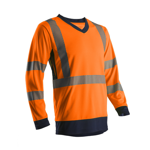 TEE SHIRT MANCHE LONGUE HV 100% POLYESTER 140G