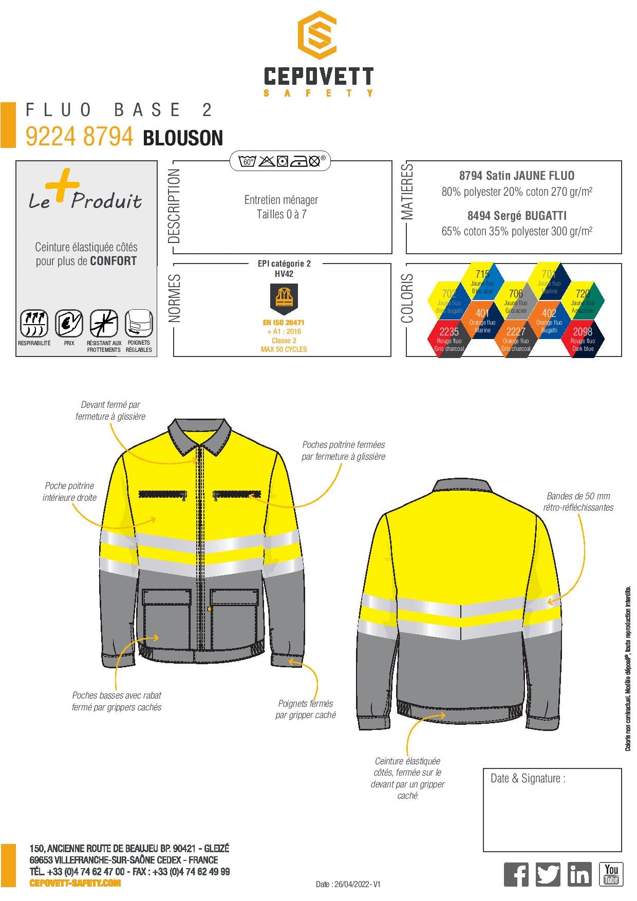 92248794 BLOUSON FLUO BASE 2