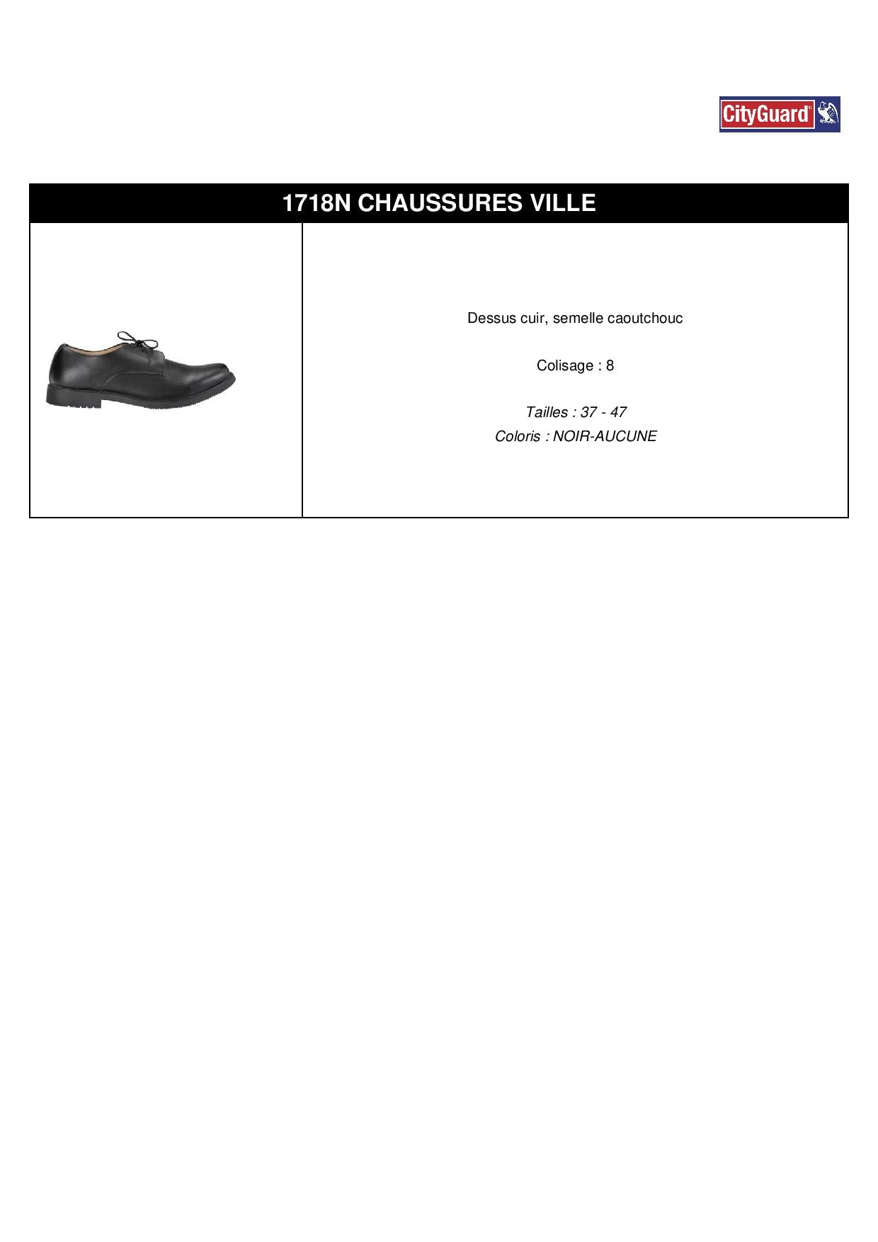 CHAUSSURE VILLE NOIR CITYGUARD