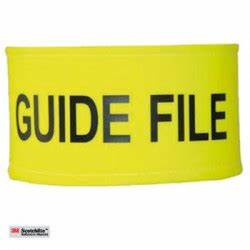 23584 BRASSARD SOUPLE JAUNE FLUO GUIDE FIL