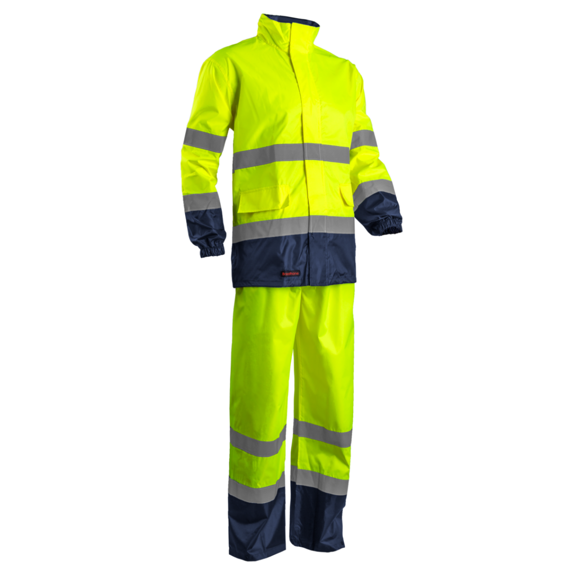 7HWRY ENSEMBLE DE PLUIE JAUNE HV MARINE POLYESTER HI WAY Rainsuit hi-viz