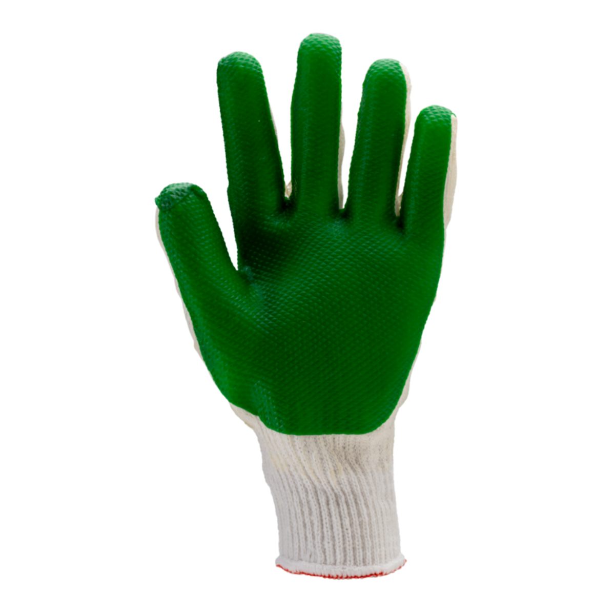 3840 GANTS LATEX VULCANISE VERT  Manutention générale et lourde