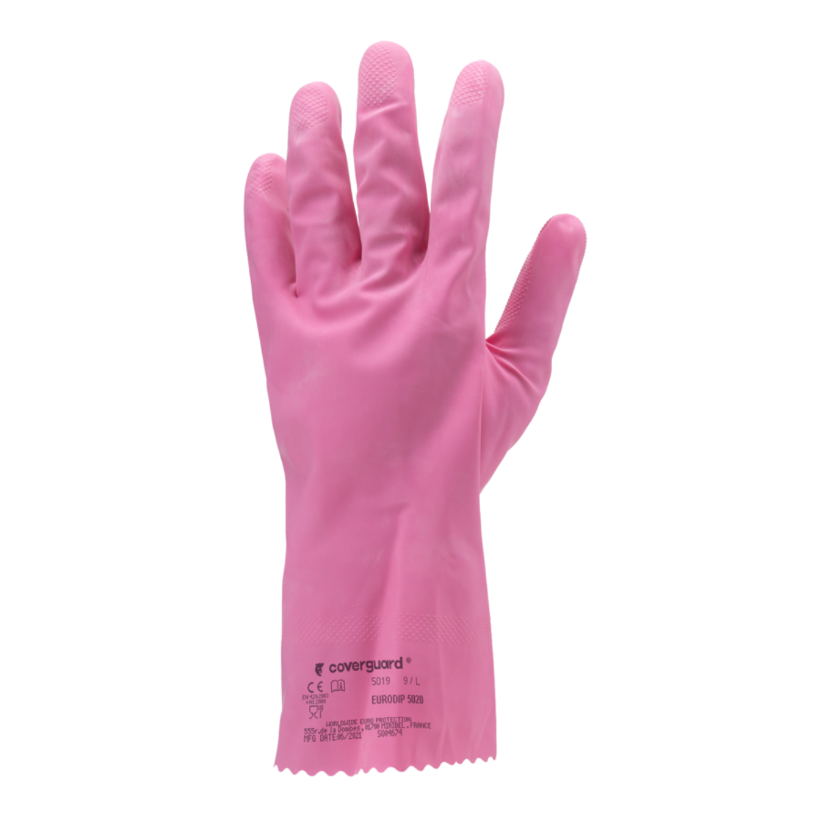 501 Gants latex naturel ménage standard rose Protection étanche