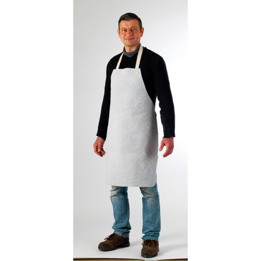 Tablier de cuir croûte
