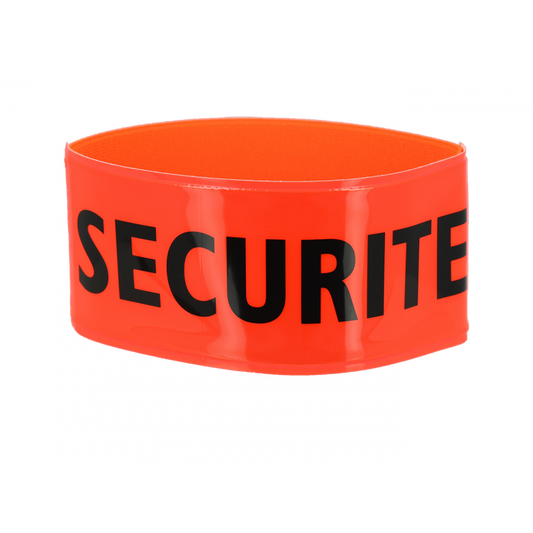 22025 BRASSARD SECURITE ELASTIQUE ORANGE FLUO