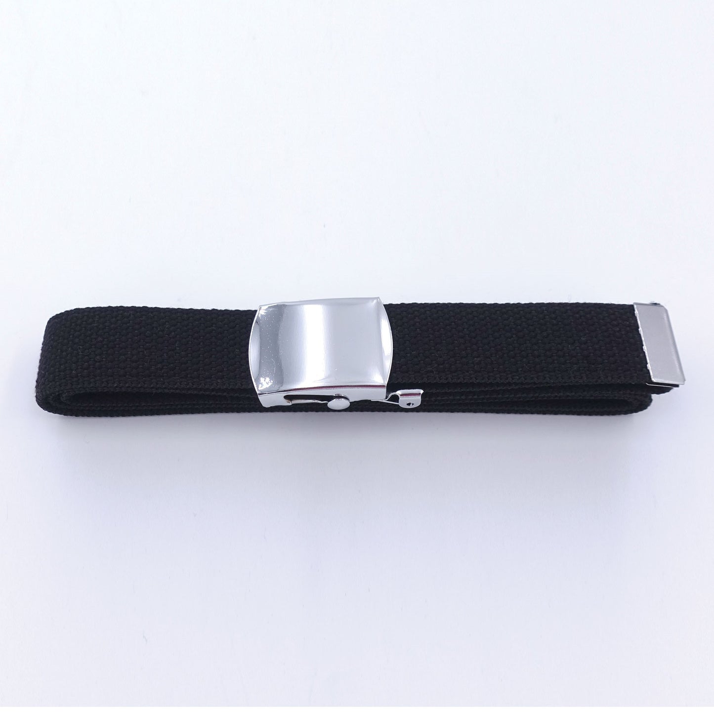 CM3 CEINTURE SANGLE NOIRE BOUCLE ARGENT